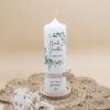 Schenke Kreatives - Hochzeitskerze - Greenery Nicole & Jonathan