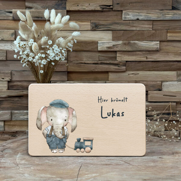 Brettchen Elefant Lukas
