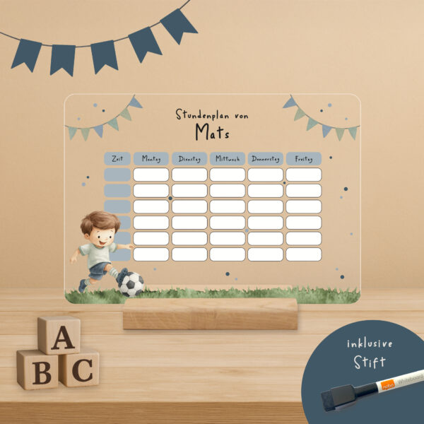 Schenke Kreatives - Stundenplan - Fußball